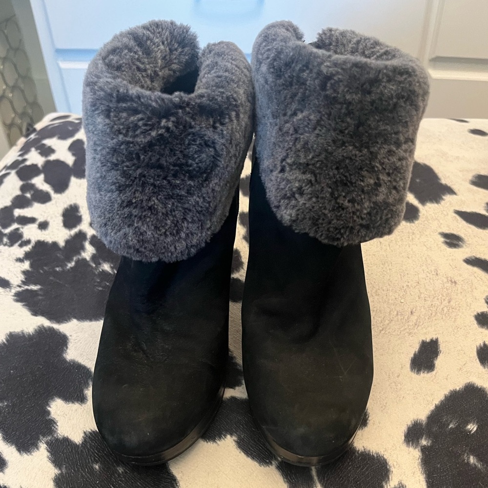 UGG Black Winter Boots with Fleece Lining
